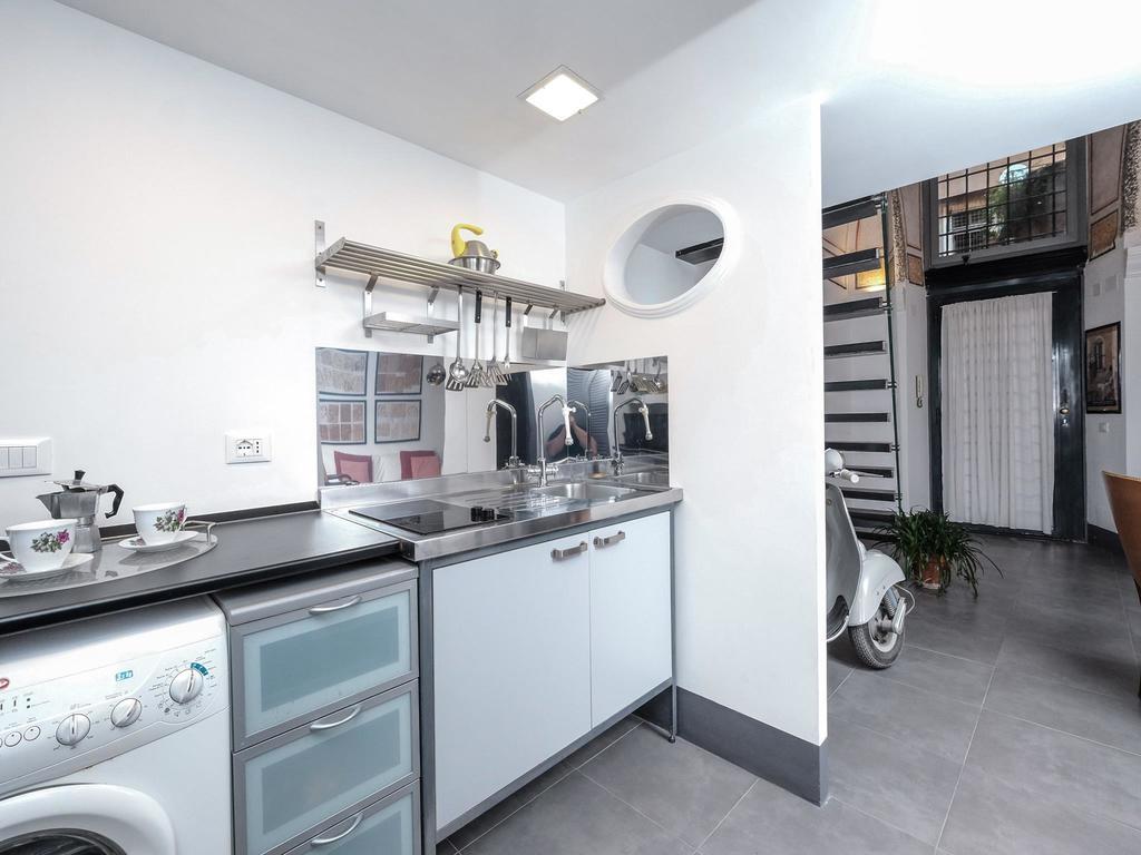 Ferienwohnung Ancient Trastevere Vespa Loft Rom Exterior foto